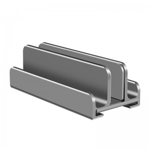 D11 Aluminum Metal Dock Station Vertical Laptop Stand
