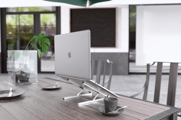 X2 Adjustable Aluminum Foldable Laptop Stand Compatible with 10-15.6''Laptops and Tablets